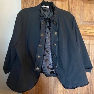 Black Military Style Blazer